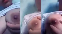 Gadis Belia Menggairahkan Meremas Payudara Sampai Keluar Susu