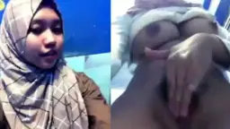 Menggoda Payudara Berhijab Yang Bergairah