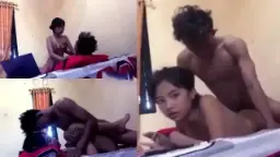 Pasangan Abg Gila Asmara Beraksi Mesra Di Kamar Kos
