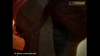 Hijab Arab Menggoda Di Layar Webcam