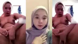 Tiktoker Berjilbab Menggairahkan Mengocok Memakai Wortel